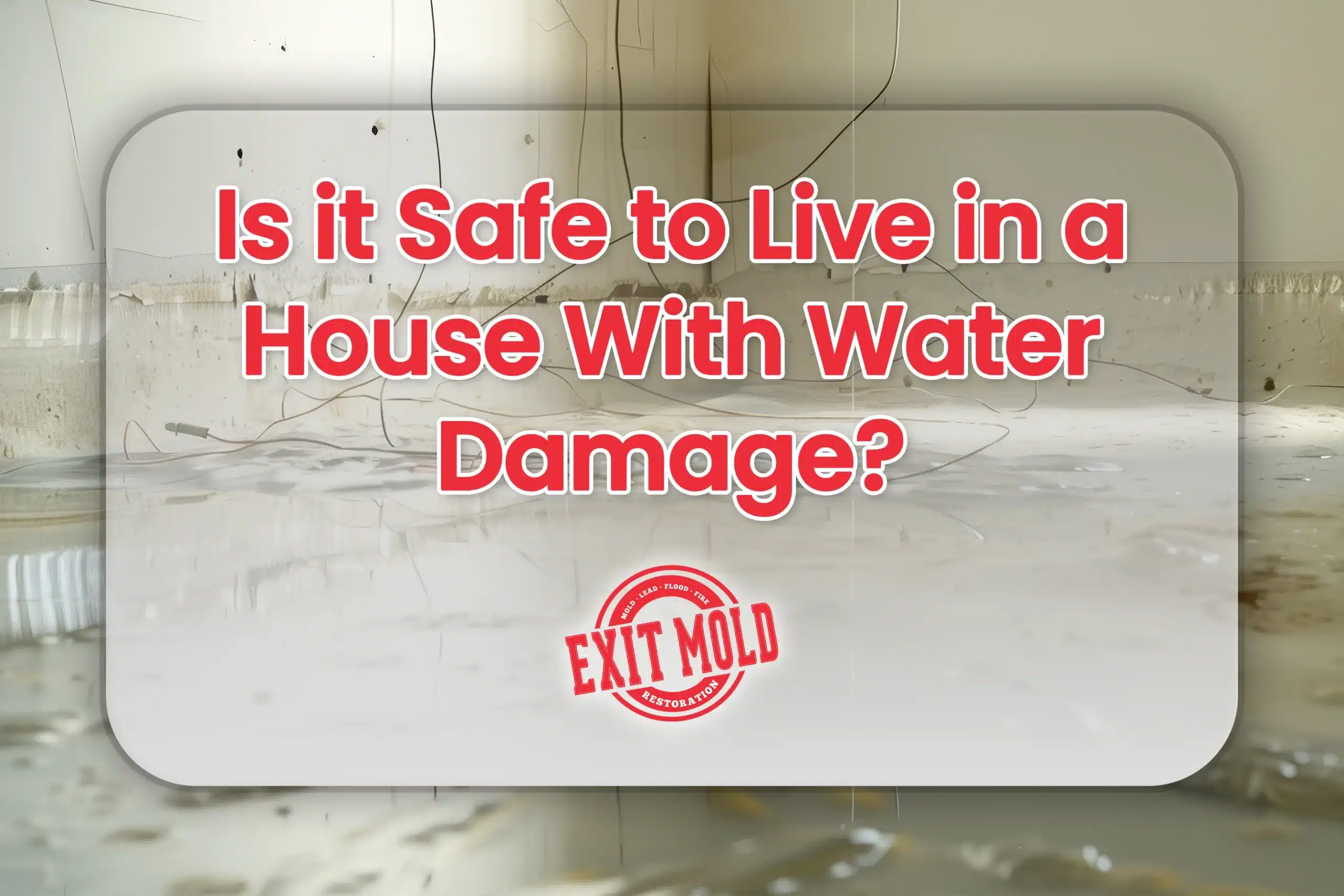 Is it Safe to Live in a House With Water Damage