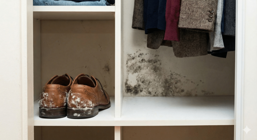 mold in closet - Exit Mold
